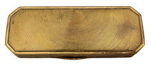 Late 18th Century Gilt Metal Snuff Box with Canted Corners.