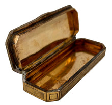 Late 18th Century Gilt Metal Snuff Box with Canted Corners.