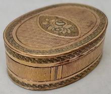 Louis XVI French Gilt Metal Snuff Box, circa 1790.