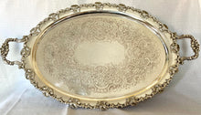 Large 20th Century Twin Handled Silver Plated Serving Tray. Joseph Rodgers of Sheffield.