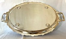 Large 20th Century Twin Handled Silver Plated Serving Tray. Joseph Rodgers of Sheffield.