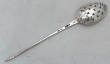 George II Silver Shell Back Mote Spoon. London, circa 1750 - 1760, James Tookey.