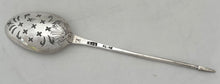 George II Silver Shell Back Mote Spoon. London, circa 1750 - 1760, James Tookey.