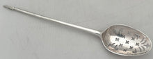 George II Silver Shell Back Mote Spoon. London, circa 1750 - 1760, James Tookey.