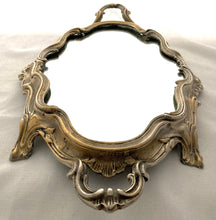 Silver Plated Mounted Mirror Plateau.