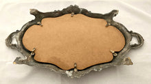 Silver Plated Mounted Mirror Plateau.