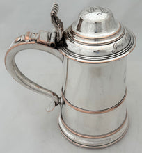 'God Bless Lord Nelson', George III Old Sheffield Plate Lidded Tankard.