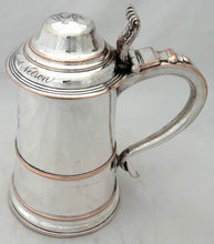 'God Bless Lord Nelson', George III Old Sheffield Plate Lidded Tankard.