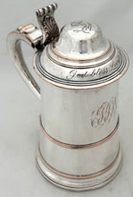 'God Bless Lord Nelson', George III Old Sheffield Plate Lidded Tankard.