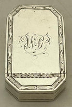 George III Silver Snuff Box. Birmingham 1799, Ford & Slater. 0.9 troy ounces.