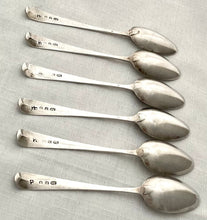 Georgian, George III, Six Silver Teaspoons. London 1792 George Smith III & William Fearn, 2.6 troy ounces.