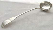 Georgian, George IV, Large Silver Soup Ladle. London 1824 William Chawner II. 8.3 troy ounces.