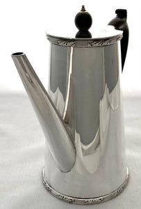 Edwardian Silver Plated Coffee Pot. Asprey & Co. circa 1905.