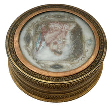 Early 19th Century Gilt Metal Memorial Miniature Picture Box.