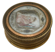 Early 19th Century Gilt Metal Memorial Miniature Picture Box.