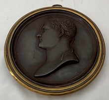 Napoleon Bonaparte Bronzed Metal Portrait Profile Plaque, After Andrieu.