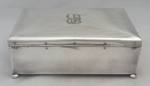 Swedish Silver Plated Cigar Box, circa 1929.