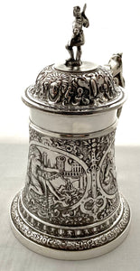 Victorian Silver Plated Neoclassical Tankard. John Grinsell & Sons.