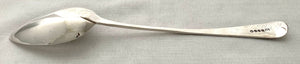 Georgian, George III, Silver Basting Spoon. London 1809 John Lias. 3.2 troy ounces.