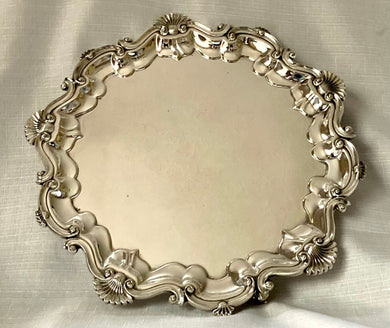 Ornate Silver Plated Salver. Henry Wilkinson & Co., Sheffield, circa 1890 - 1910.
