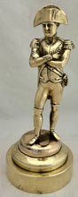 Napoleon Bonaparte Large Polished Brass Standing Figure.