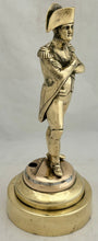 Napoleon Bonaparte Large Polished Brass Standing Figure.