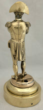 Napoleon Bonaparte Large Polished Brass Standing Figure.