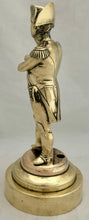 Napoleon Bonaparte Large Polished Brass Standing Figure.