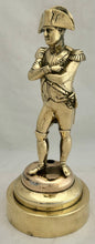 Napoleon Bonaparte Large Polished Brass Standing Figure.