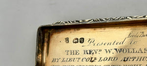 The Peninsular War & Battle of Waterloo, Lieutenant-General Lord Arthur Hill Silver Snuff Box.