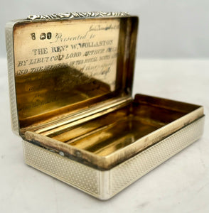 The Peninsular War & Battle of Waterloo, Lieutenant-General Lord Arthur Hill Silver Snuff Box.