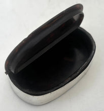 Early 19th Century Rose Gold, White Metal & Tortoiseshell Naval Snuff Box with Applied Fouled Anchor.