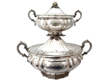 Sir John & Lady Smith, Pair of Early Victorian Silver Plated Soup Tureens, Elkington, Mason & Co. 1844.