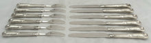 Georgian, George IV, Silver Dessert Knives & Forks for Six. Sheffield 1827 Aaron Hadfield.