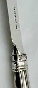 Georgian, George IV, Silver Dessert Knives & Forks for Six. Sheffield 1827 Aaron Hadfield.