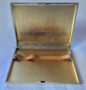 George V Silver Cigarette Case. London 1933 Asprey & Co Ltd. 5.3 troy ounces.
