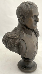 Napoleon Bonaparte, A Late 19th Century Bronze Bust, After Jean Bulio.