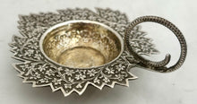 Anglo Indian Naturalistic Silver Dish, Kashmir circa 1890. 1.5 troy ounces.