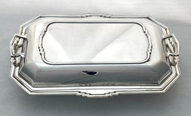 Art Deco Silver Plated Entree Dish & Cover. Asprey of London circa 1933.