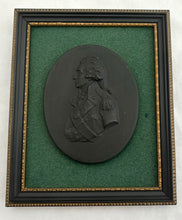 Vice Admiral Viscount Nelson, Black Basalt Portrait Profile Plaque.