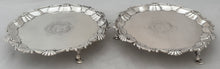 George II Pair of Silver Waiters. London 1745, James Morison. 17 troy ounces.