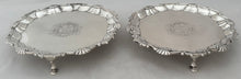 George II Pair of Silver Waiters. London 1745, James Morison. 17 troy ounces.