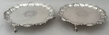 George II Pair of Silver Waiters. London 1745, James Morison. 17 troy ounces.