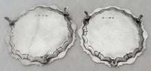 George II Pair of Silver Waiters. London 1745, James Morison. 17 troy ounces.