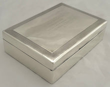 Admiral Lord Louis Mountbatten, 1st Earl Mountbatten of Burma, Silver Cigarette Box.