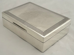 Admiral Lord Louis Mountbatten, 1st Earl Mountbatten of Burma, Silver Cigarette Box.