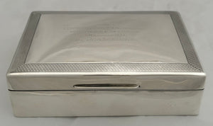 Admiral Lord Louis Mountbatten, 1st Earl Mountbatten of Burma, Silver Cigarette Box.