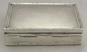 Edwardian Silver Table Snuff Box. Chester 1910 George Nathan & Ridley Hayes. 5.1 troy ounces.