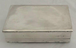 Edwardian Silver Table Snuff Box. Chester 1910 George Nathan & Ridley Hayes. 5.1 troy ounces.