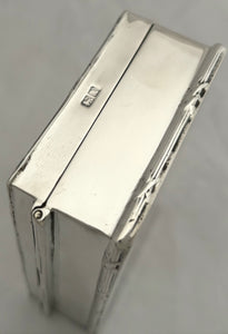 Edwardian Silver Table Snuff Box. Chester 1910 George Nathan & Ridley Hayes. 5.1 troy ounces.